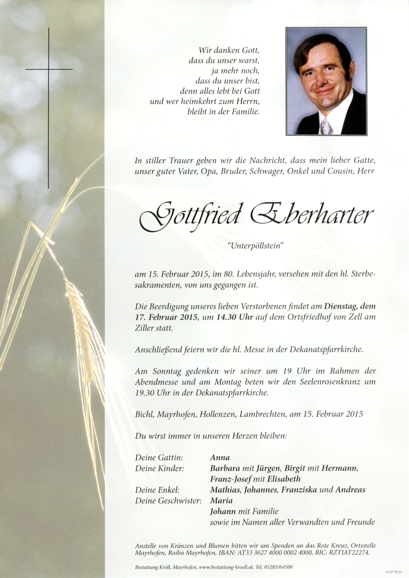 Bild von Gottfried Eberharter