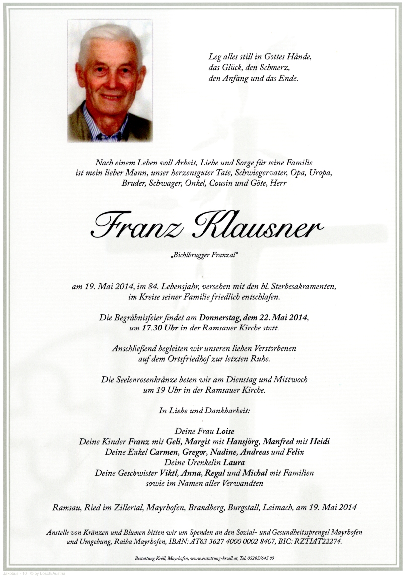 Bild von Franz Klausner