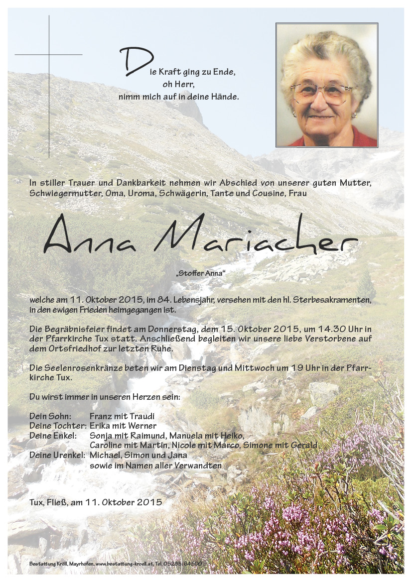 Bild von Anna Mariacher