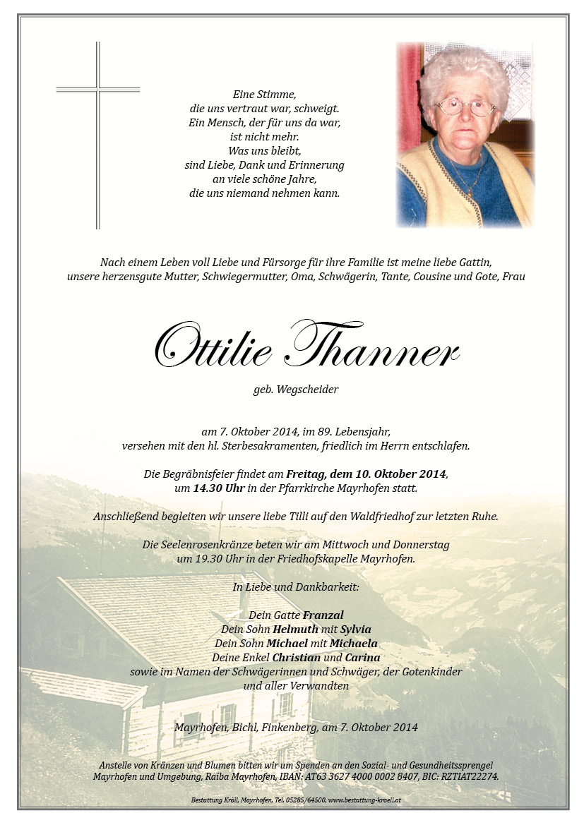 Bild von Ottilie Thanner