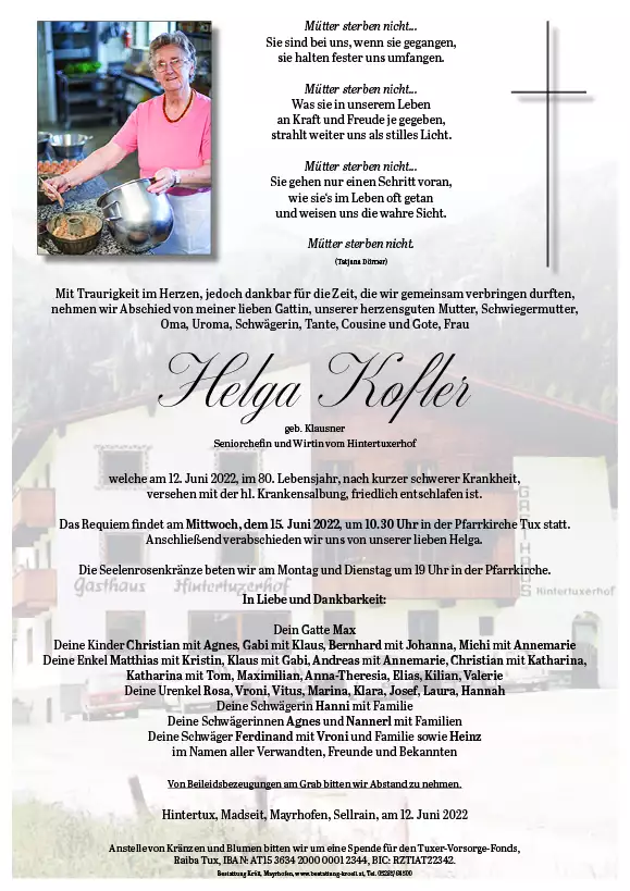 Parte von Helga Kofler