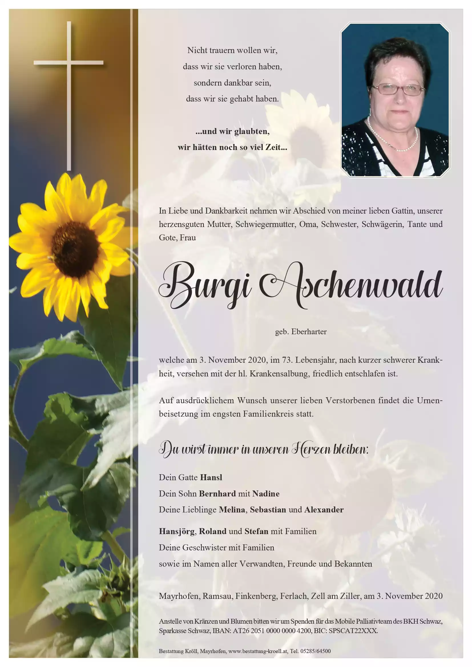 Parte von Notburga Aschenwald