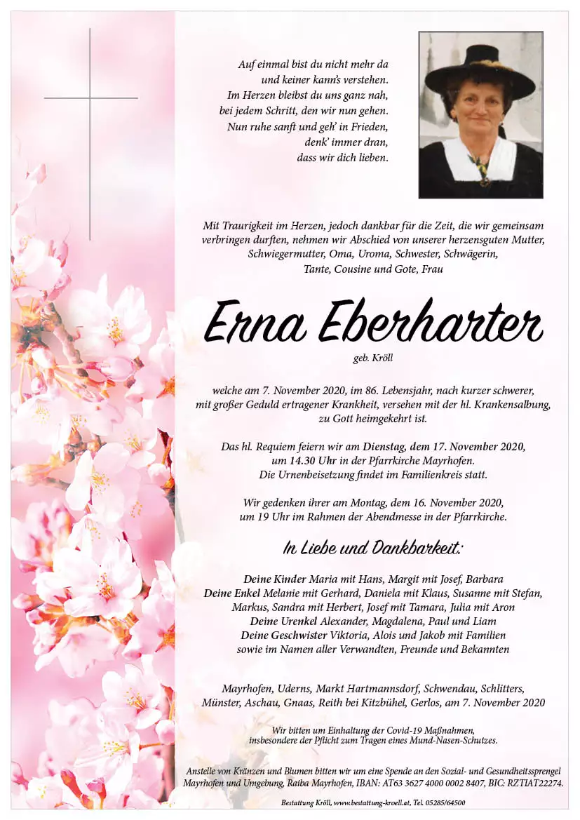Parte von Erna Eberharter