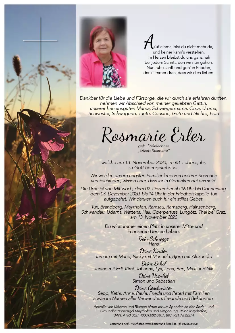 Parte von Rosmarie Erler