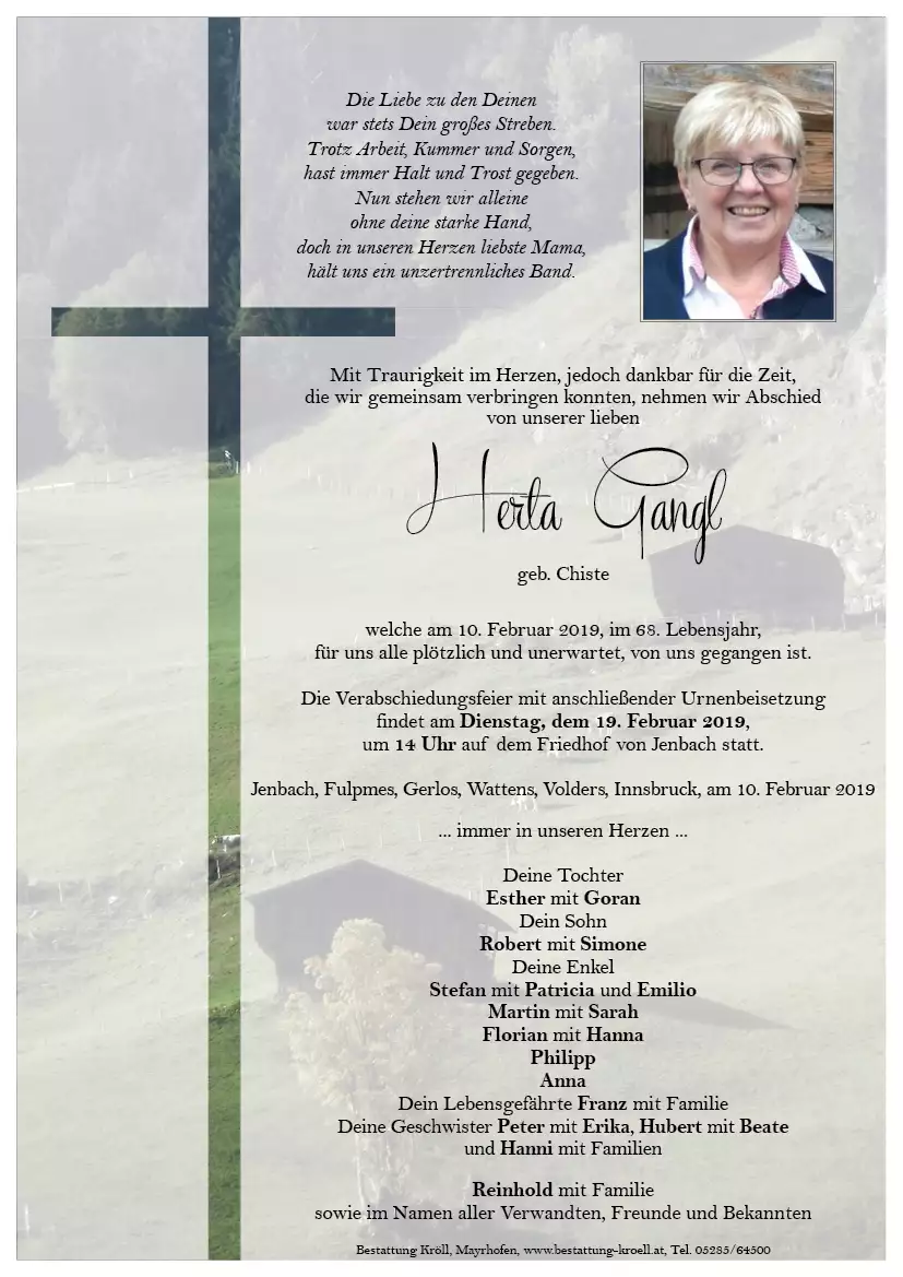 Parte von Herta Gangl