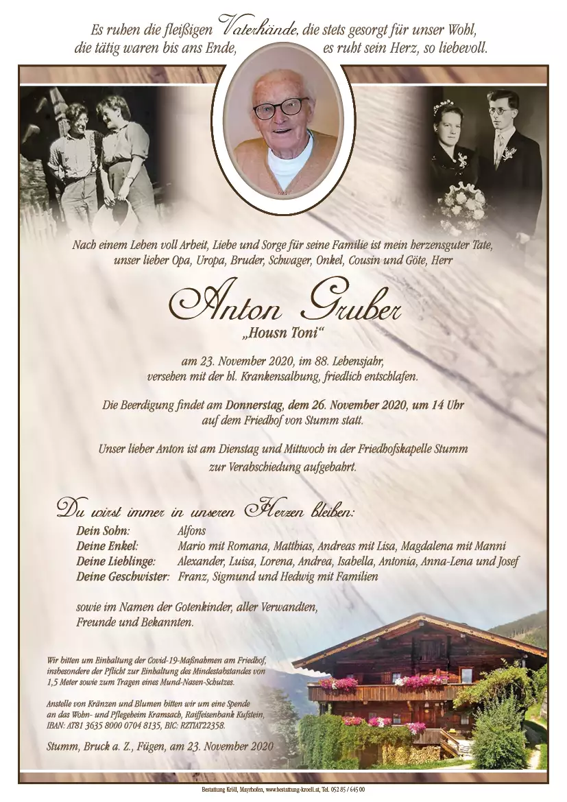 Parte von Anton Gruber