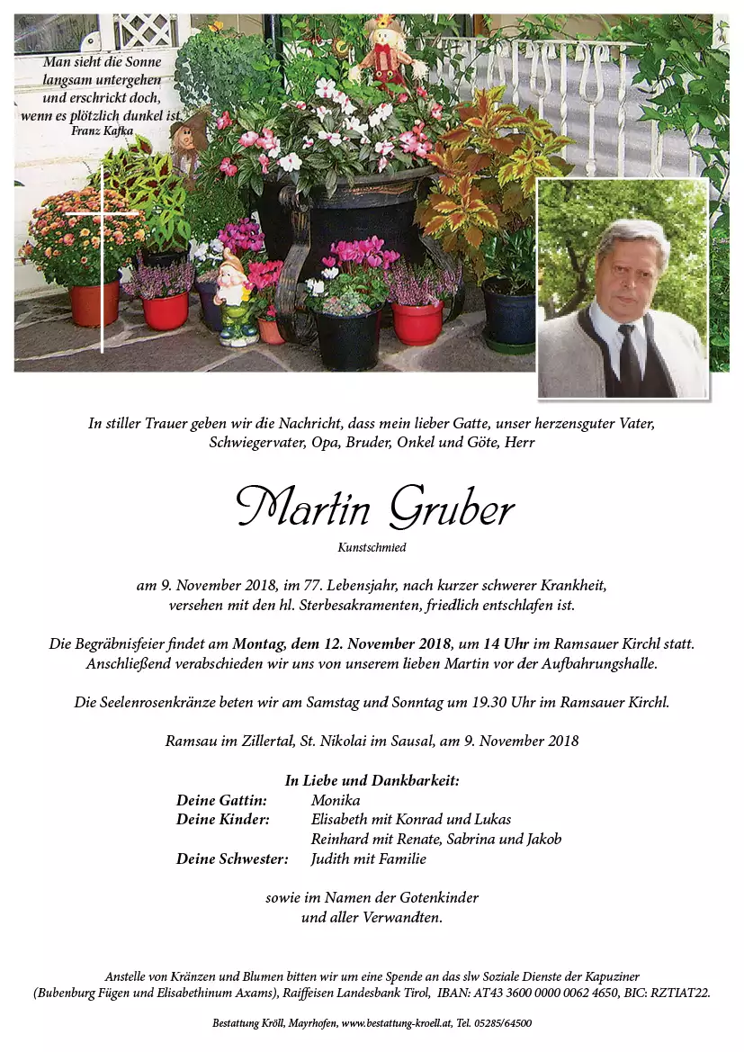 Parte von Martin Gruber