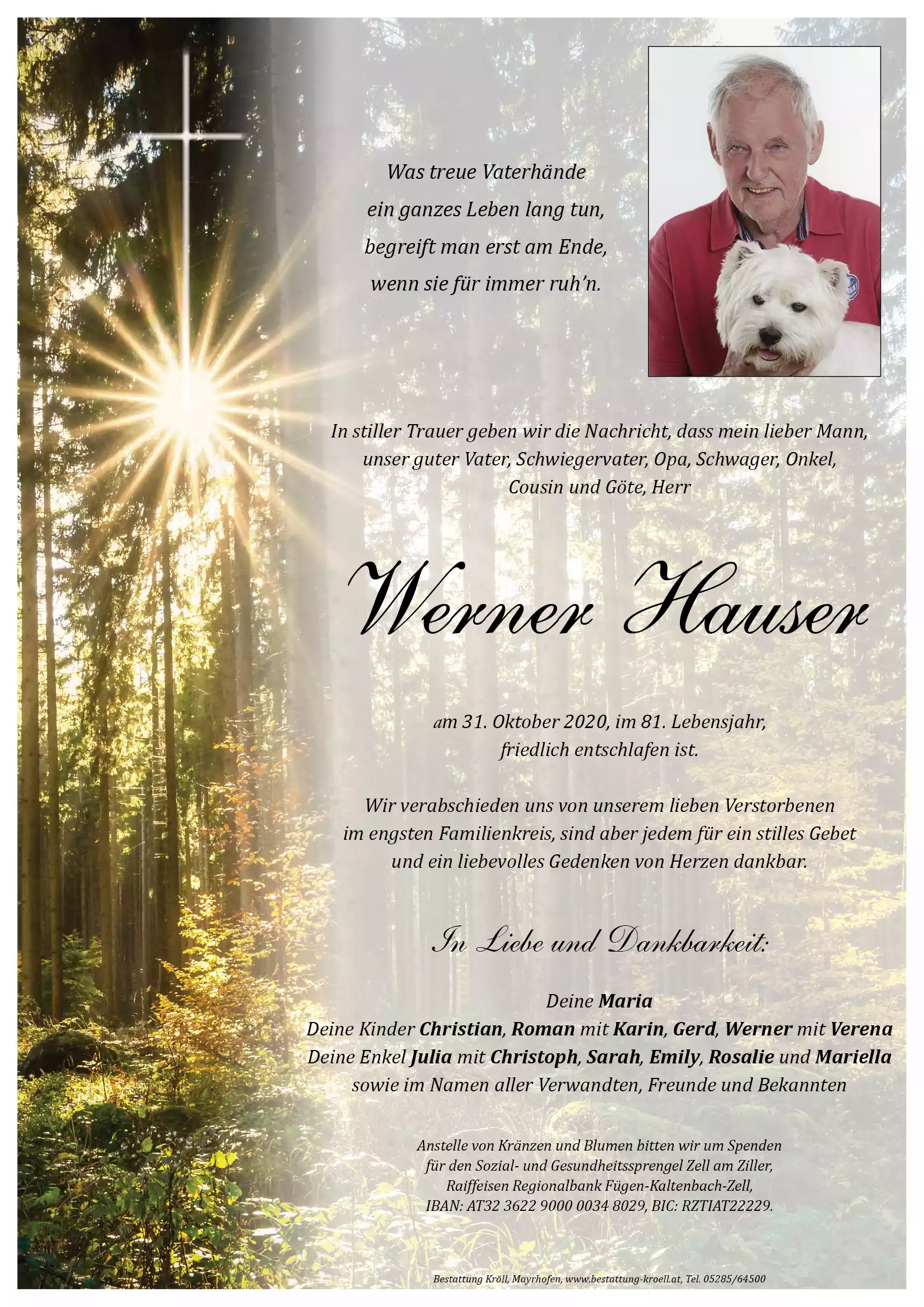 Parte von Werner Hauser