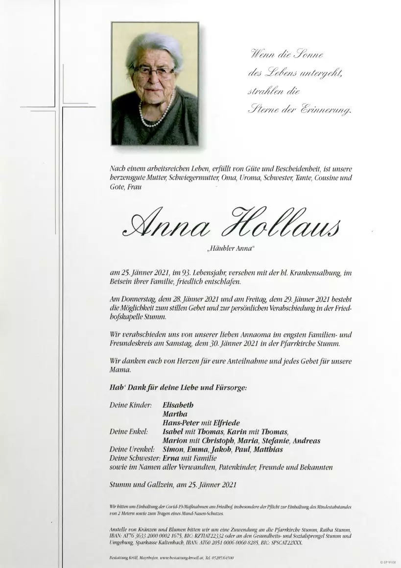 Parte von Anna Hollaus