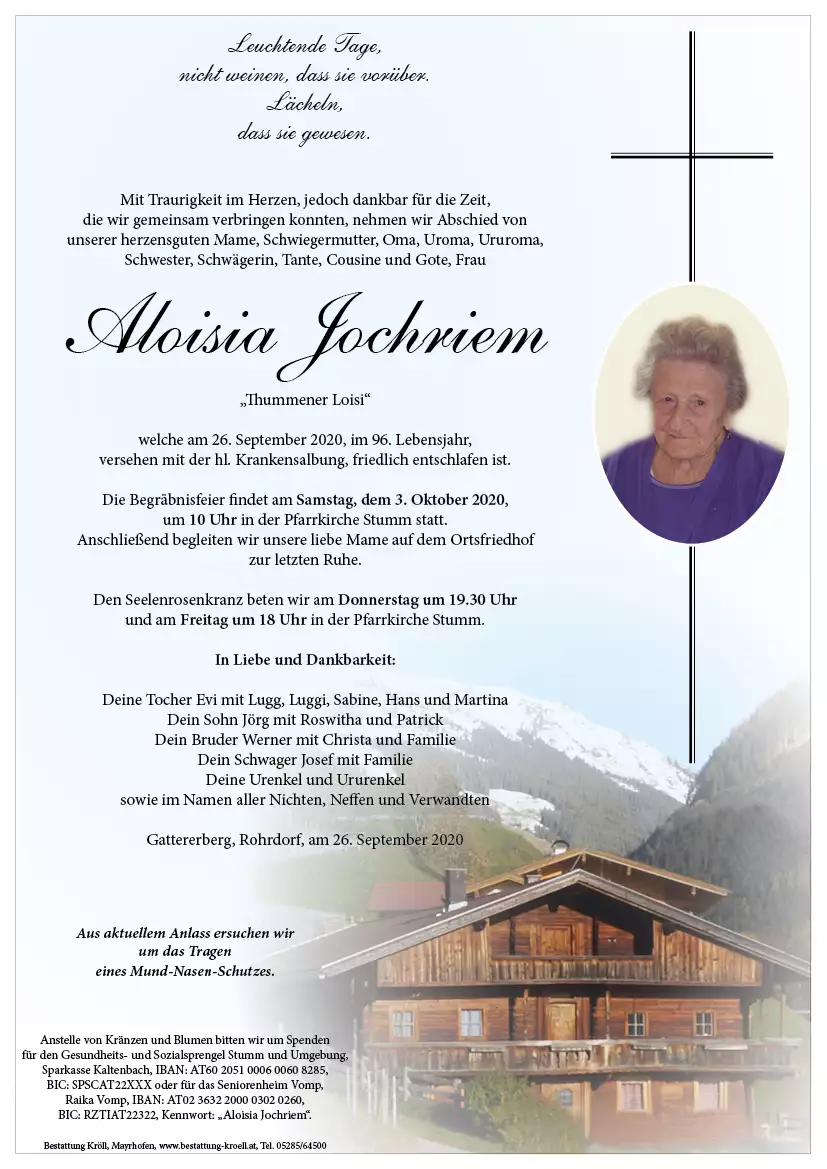 Parte von Jochriem Aloisia