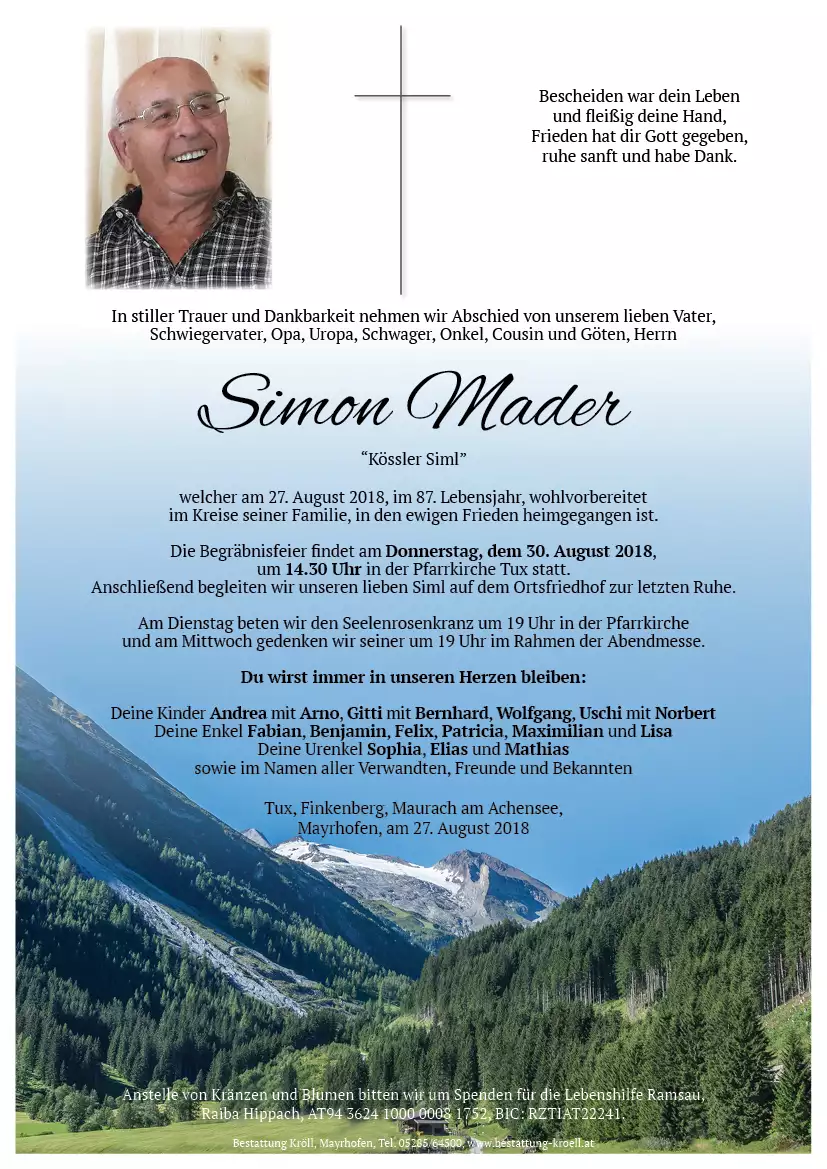 Parte von Simon Mader