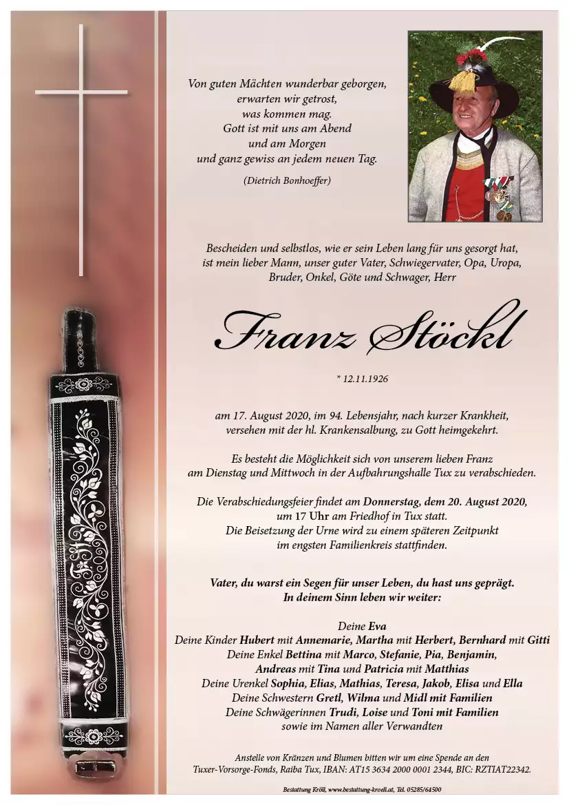 Parte von Franz Stöckl