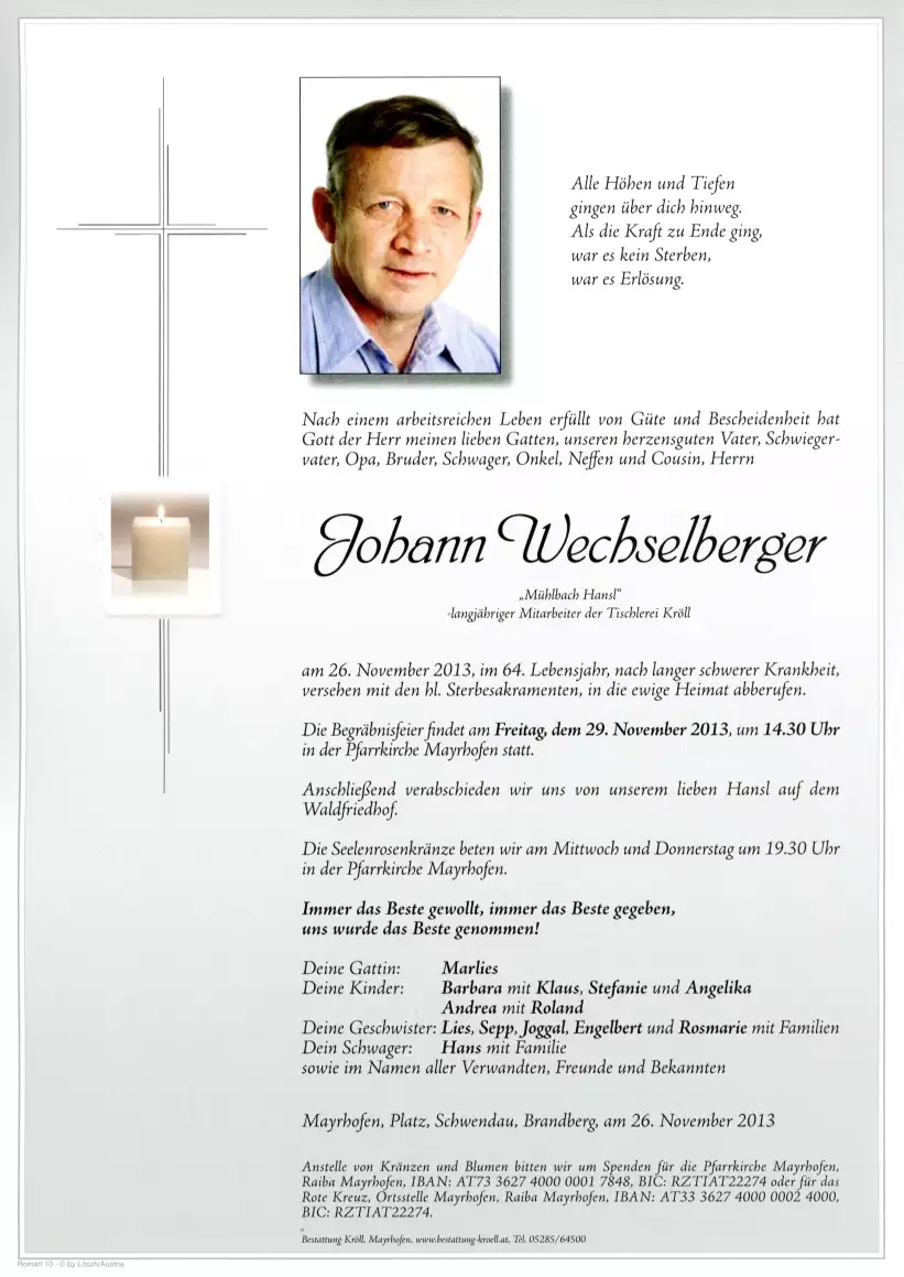 Parte von Johann Wechselberger