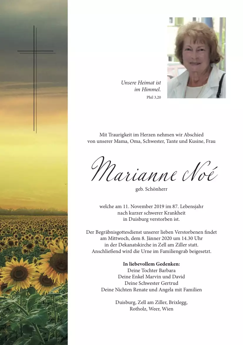 Parte von Marianne Noé 